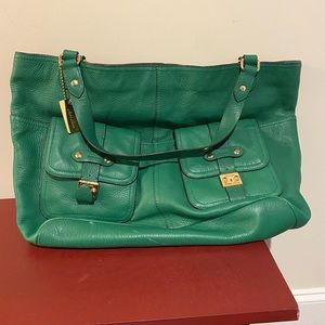 Lauren Ralph Lauren green leather purse